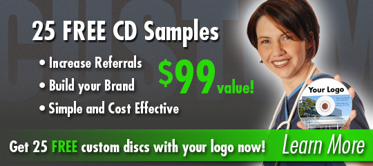 Get 25 Free Custom Printed CDs